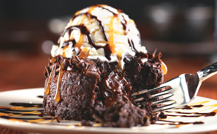 Long horn Molten Lava Cake