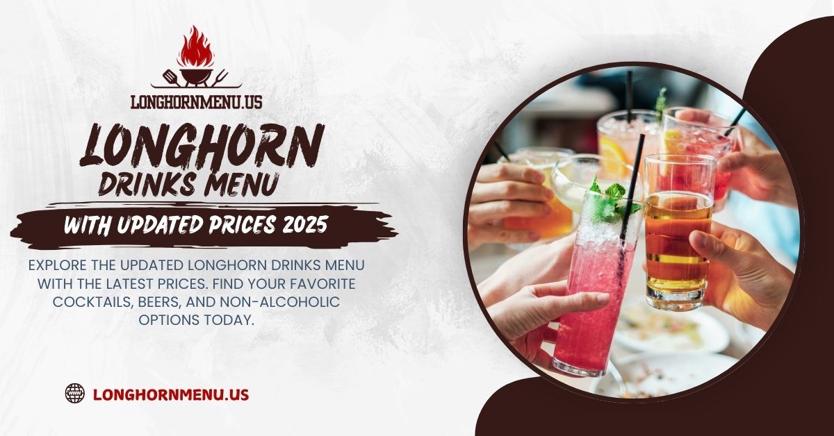 Longhorn Drinks Menu