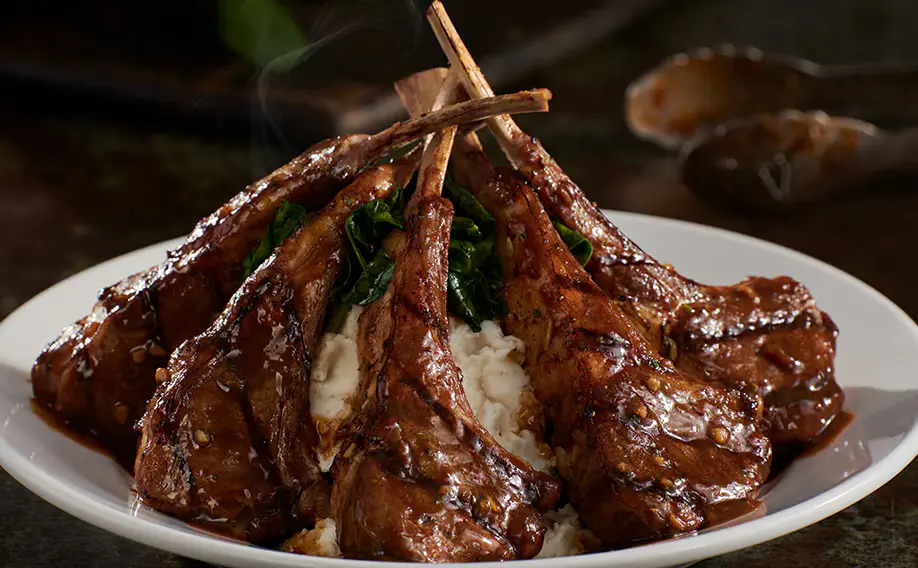 longhorn steakhouse 
Grilled Lamb Chops