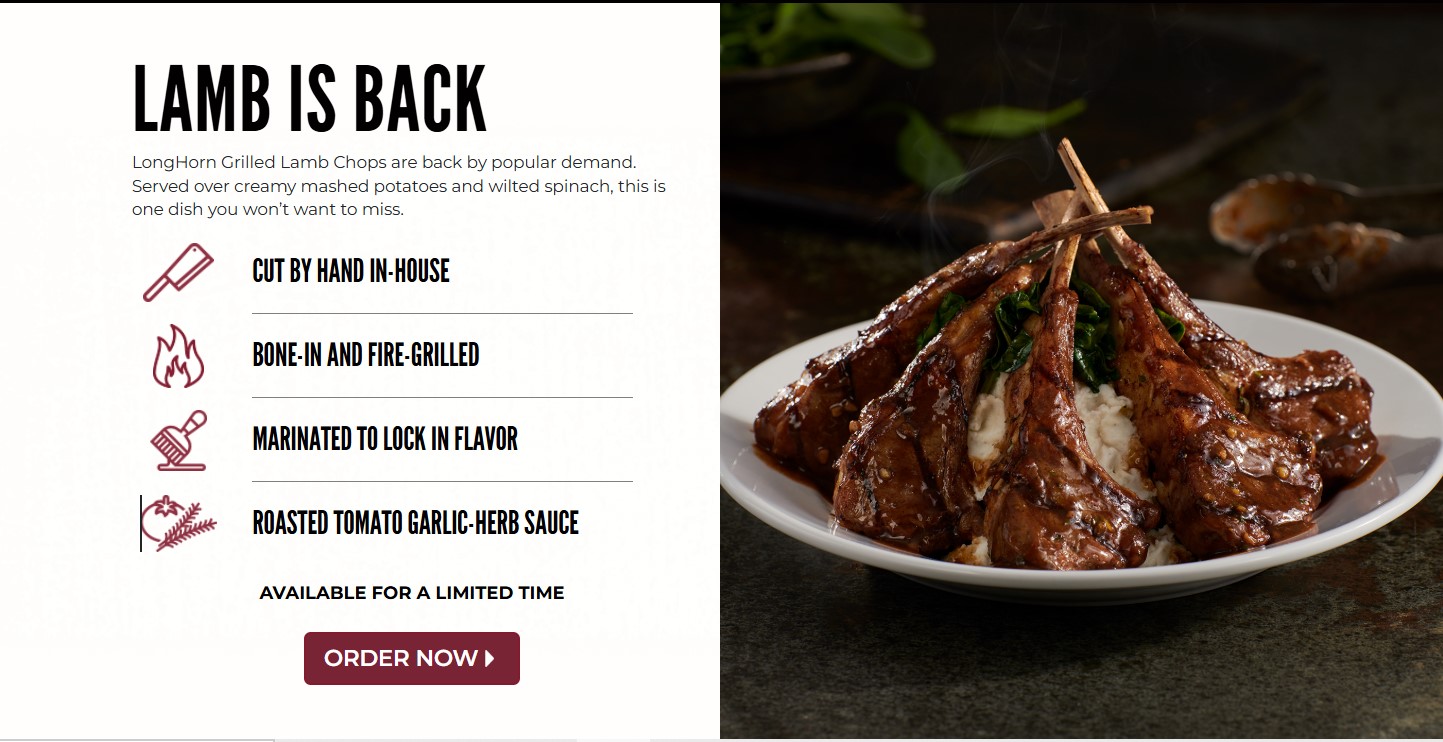 LongHorn Grilled Lamb Chops